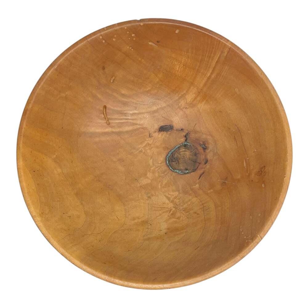 Marvin Eswin Hand Turned Maple Wooden Bowl 2002 Artisan